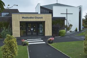 Front of Poulton-le-Fylde Methodist Church